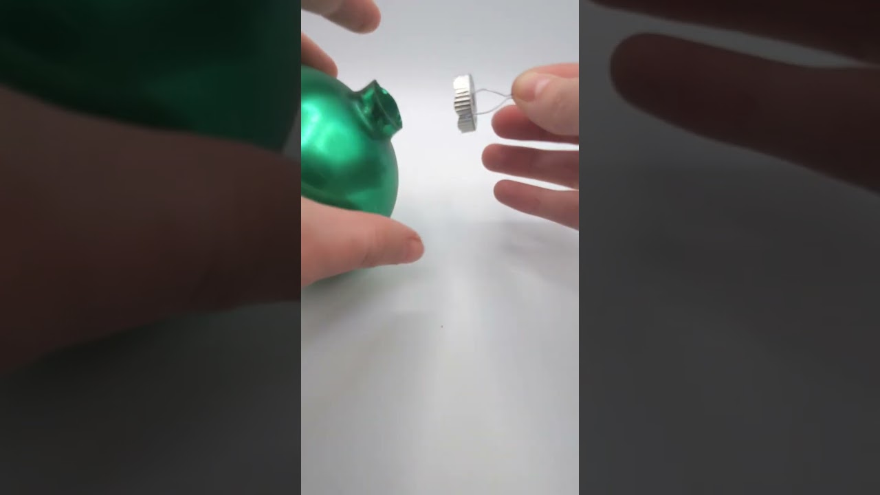 How to fix a loose cap hanger on a glass ornament 