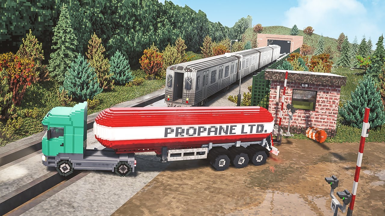 Train DLC vs Trucks – Physics Test | Teardown