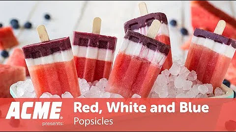 Red, White and Blue Popsicles | Fourth of July Recipe | ACME