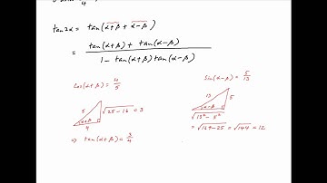 [IIT 1979] Find tan(2A) if cos(A+B) = 4/5 and sin(A-B) = 5/13.