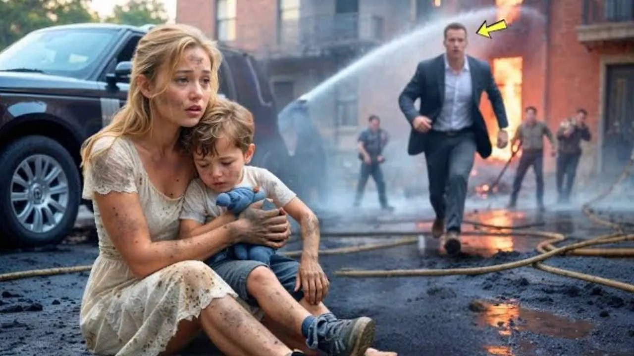 Obdachlose rettet Kind aus Feuer – Minuten später sucht der CEO Millionär nach ihr