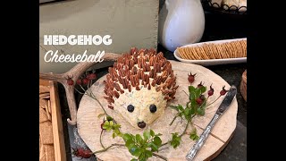 Make a super cute *HEDGEHOG {shaped} CHEESEBALL* Perfect for a Woodland Critter themed baby shower