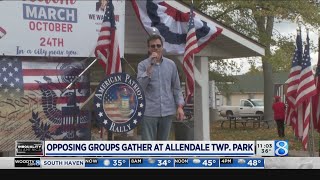 Opposing groups gather at Allendale Twp. park