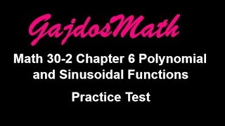 Math 30-2 Practice Test Chapter 6