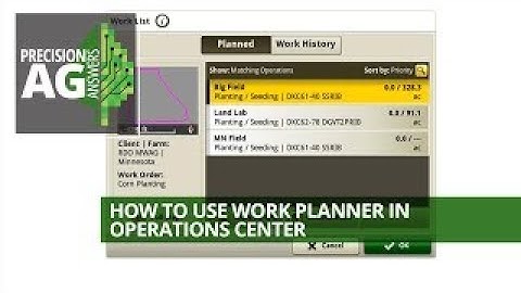 Get Started with Work Planner in the John Deere Operations Center