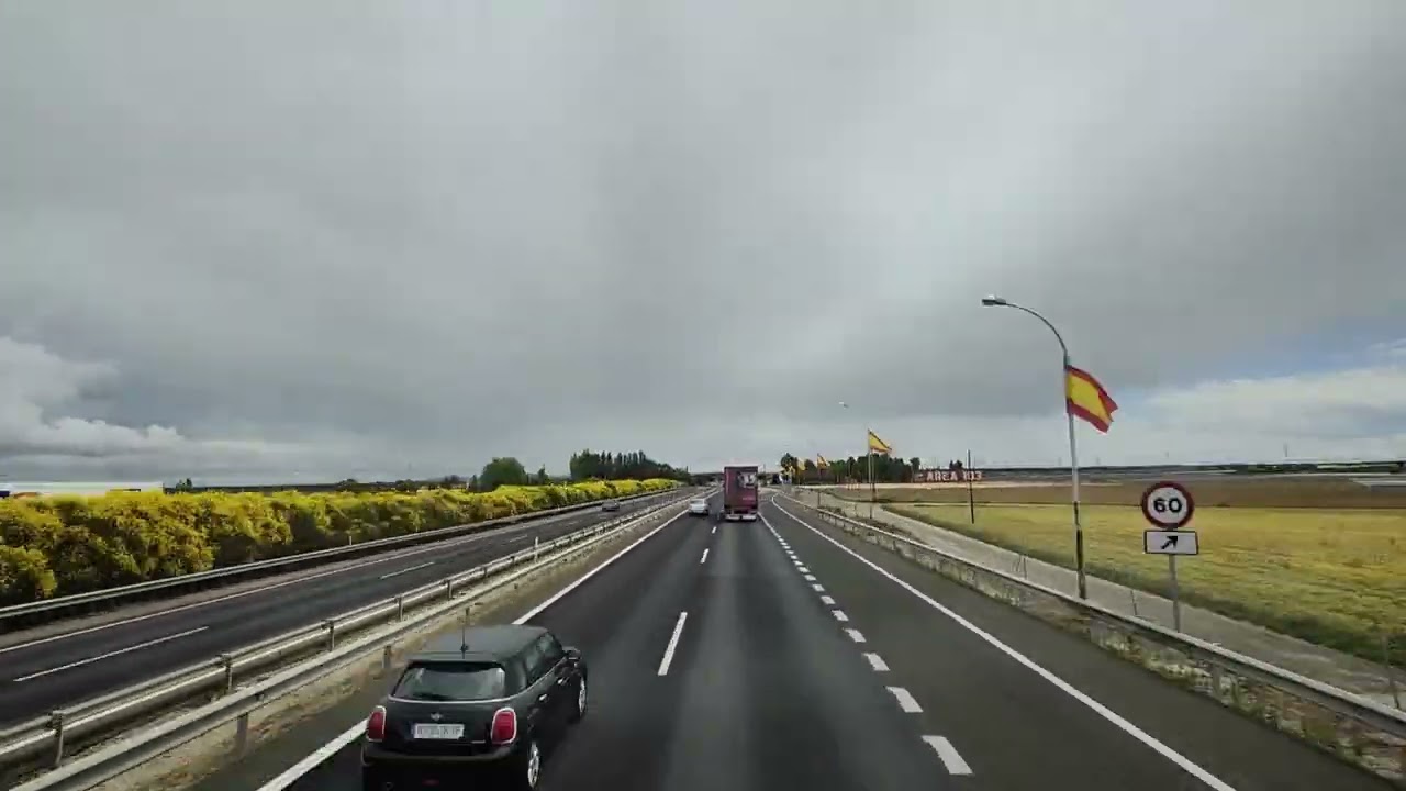 Time lapse : Linea Madrid estación del sur - Zaragoza con ALSA
