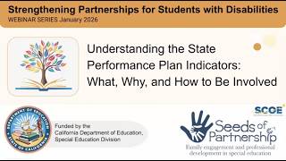 Celebrity Strengthening Partnerships Webinar Series Understanding  State Performance Indicators January 2026 Net Worth