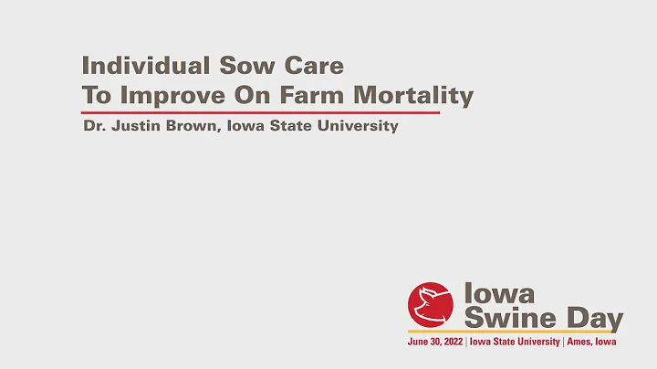 Iowa Swine Day 2022: A Practical Approach to Early Intervention to Reduce Sow Mortality