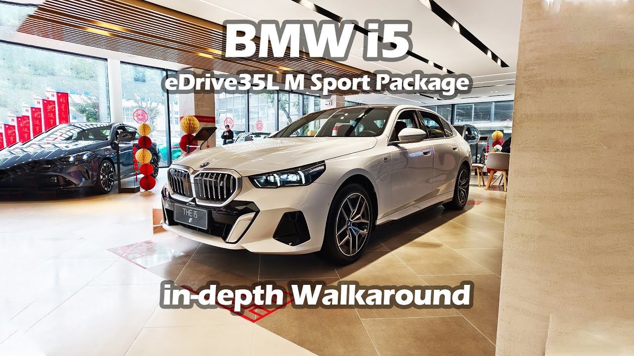 BMW i5 eDrive35L M Sport Package Pure EV in-depth Walkaround - Big Bear ...