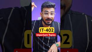 IT-402 Important Topic 🔥| Class 10 IT 402|Information Technology Class 10
