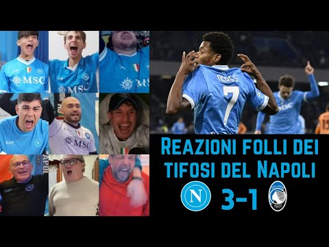 Video Reazioni folli dei tifosi del Napoli dopo NAPOLI 3-1 ATALANTA | Serie A Giornata 12