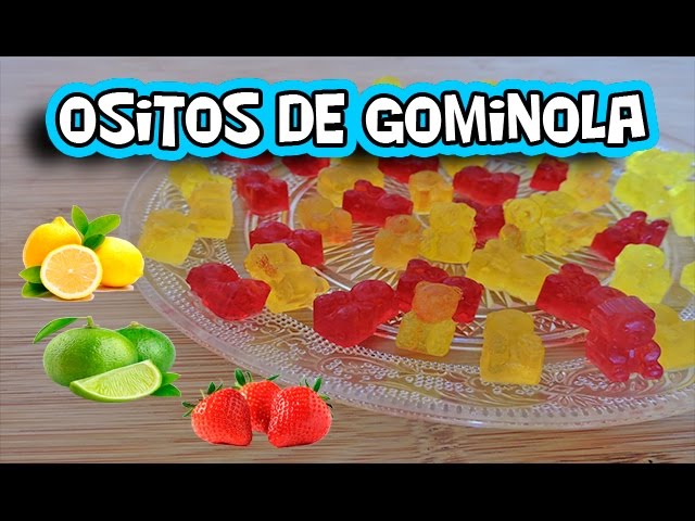 Como hacer osito de goma haribo o gominola facil y casero. - YouTube