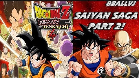 DBZ Budokai Tenkaichi 4 Saiyan Saga Part 2 Nappa vs Z Fighters!