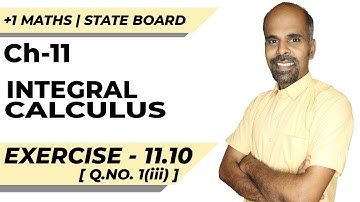 11th | ex. 11.10 | Q.No.1(iii) | integral calculus | Chapter 11 | State Board | ram maths