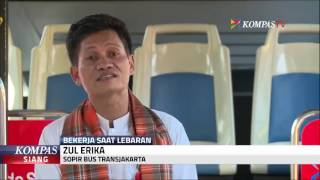 Cerita Sopir Bus Transjakarta Saat Lebaran