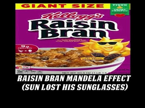 Raisin Bran Mandela Effect (Sun Lost His Sunglasses) - YouTube