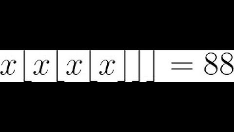 Exercice corrigé : Equation avec des parties entières