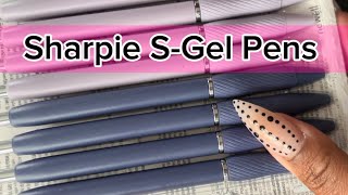 Sharpie S-Gel Pens Review | 0.7mm Black Ink Smooth Writing Gel Pens ✍️🖊️✨