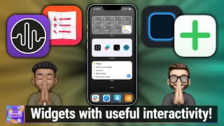 iOS Apps With Interactive Widgets  Widgetsmith, Launcher, Fantastical, Dark Noise, Things 3, & More