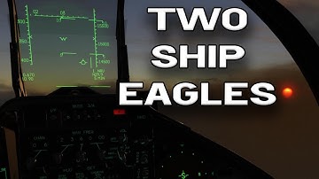 F-15C EAGLE Action SUNSET FLIGHT | Falcon BMS 4.38