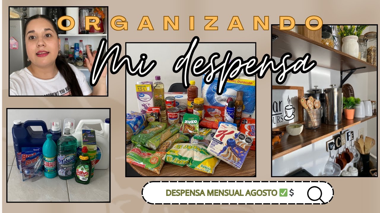 ORGANIZANDO 🤩 MI DESPENSA✅🙌🏻|COMPRA Mensual en BODEGA AHORRERA 💚MENOS de‼️💲2000