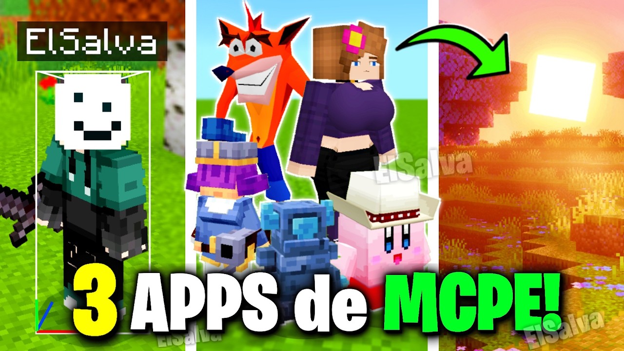 🔥 Las 3 MEJORES APPS MODS de MINECRAFT PE! (26.32)