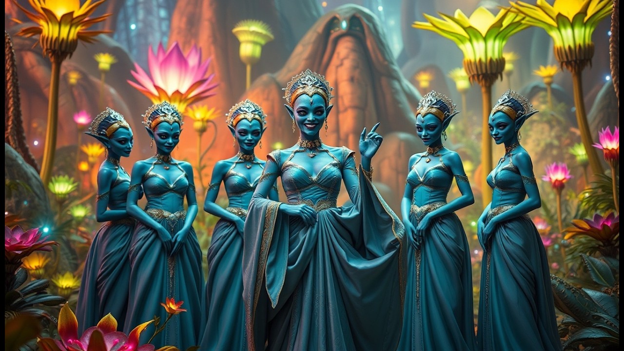 Strange Alien Ritual: Female Aliens Greet Humans by 'Lifting Their ...