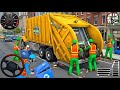 Garbage Trash Truck Realistic Simulator 3D - City Road Garbage Dumper Truck Driver- Android GamePlay