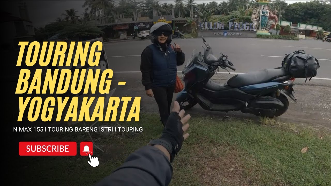 TOURING MOTOR  DARI BANDUNG KE YOGYAKARTA!!! Pertama kalinya bareng Istri.
