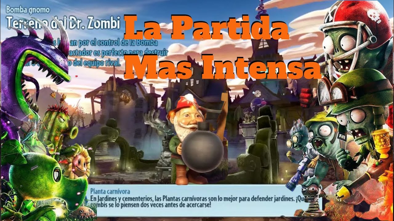 Plants vs Zombies GARDEN WARFARE 1 PC 2023 Bomba Gnomo Partida intensa ...