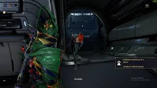 Warframe operator being creepy