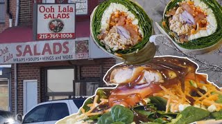 A Healthy alternative spot in the hood, 'Ooh LaLa Salads' Salmon wraps, Steak fajita salad and more!