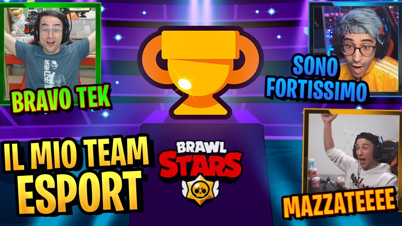 FACCIO IL PROVINO AGLI ONES su BRAWL STARS! Il mio TEAM ESPORT.