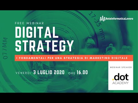 Digital strategy - Webinar - 1° parte