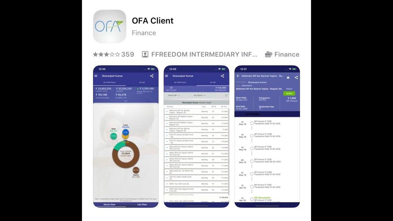 OFA Client app walkthrough - YouTube