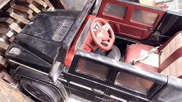 Easily Shredding Biggest Cars With Strongest Harsh Modern Shredder Machine In Recycle Preprocess