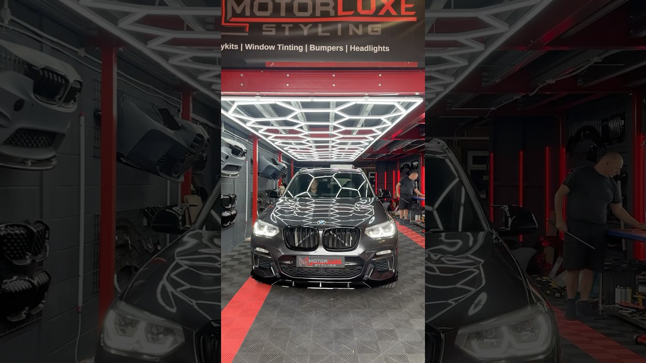 BMW X3 G01 leaving the unit with our gloss black kit - supplier & fitted at MotorLuxe styling