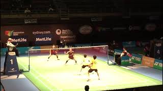 2016 Australia Open SS MD QR - Bernhard Halim/Tran Hoang Pham vs Huaidong Tang/Justin Lee - Part 4