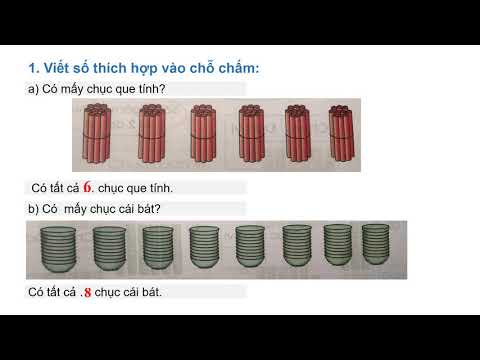 Toán: Chục và đơn vị - Tuần 22 Lớp 1