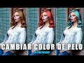 Cambiar color de pelo en Photoshop