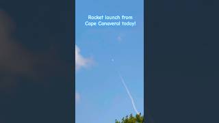 SpaceX Falcon 9 rocket launch as seen from Orlando! #shorts #disney #waltdisneyworld #rocket