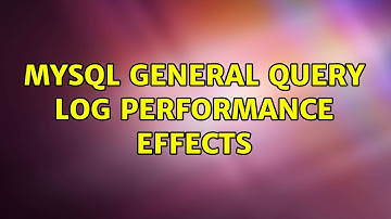 MySQL general query log performance effects (3 Solutions!!)