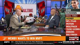 Pardon the Interruption | Michael Wilbon makes a bold case for Victor Wembanyama as the season’s MVP