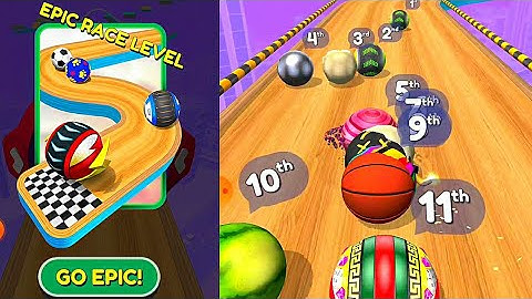 Going Balls Epic Race Level Gameplay Walkthrough ( Android & IOS GamePlays )