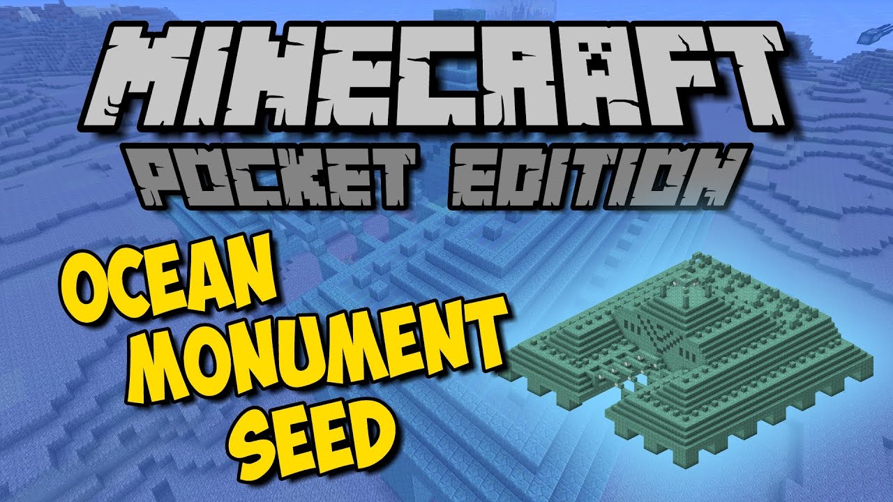 Minecraft Ocean Monument On Land Seed