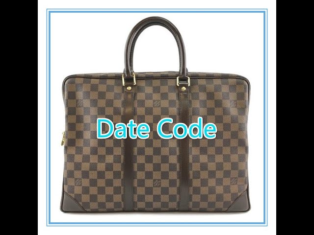 Louis Vuitton Damier Ebene Document Bag. Made in France. Date code: RI0061