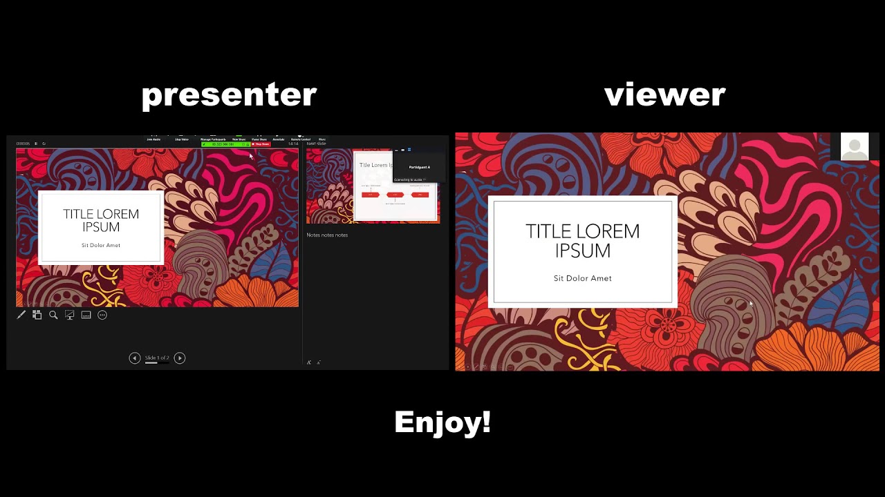 how to presentation mode in zoom