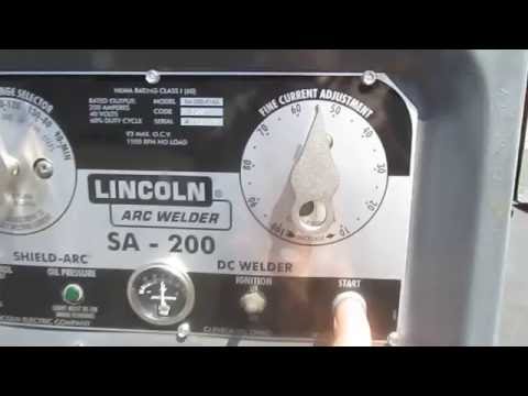 SOLD 1975 Lincoln Welder SA 200 SA 200 Blackface Pipeline