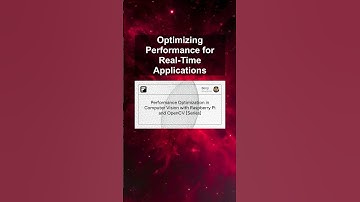 Optimizing Performance for Real-Time Applications #ai #artificialintelligence #machinelearning