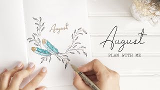 PLAN WITH ME | August 2018 Bullet Journal Setup | (w/ ChristineMyLinh)
